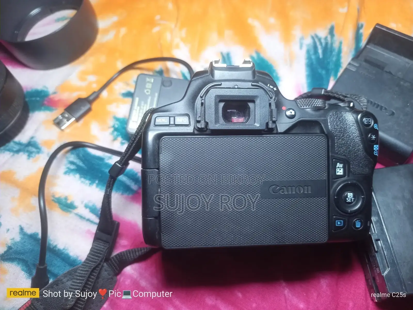 Canon 200d Ii With 50mm Prime Lens, 18-55 Kit Lens, Bag, Led Light