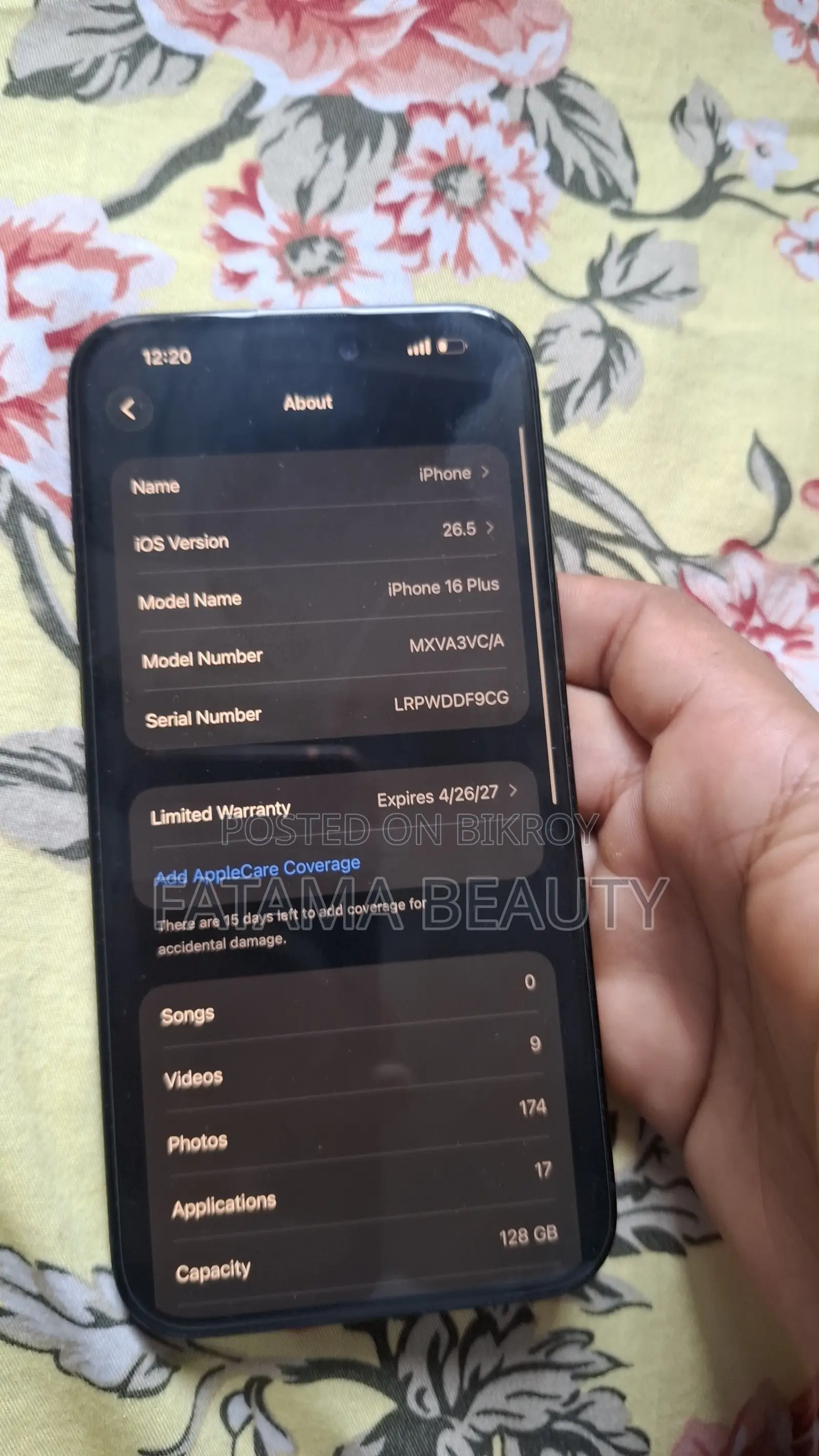 Apple iPhone 16 Plus 128 GB Black