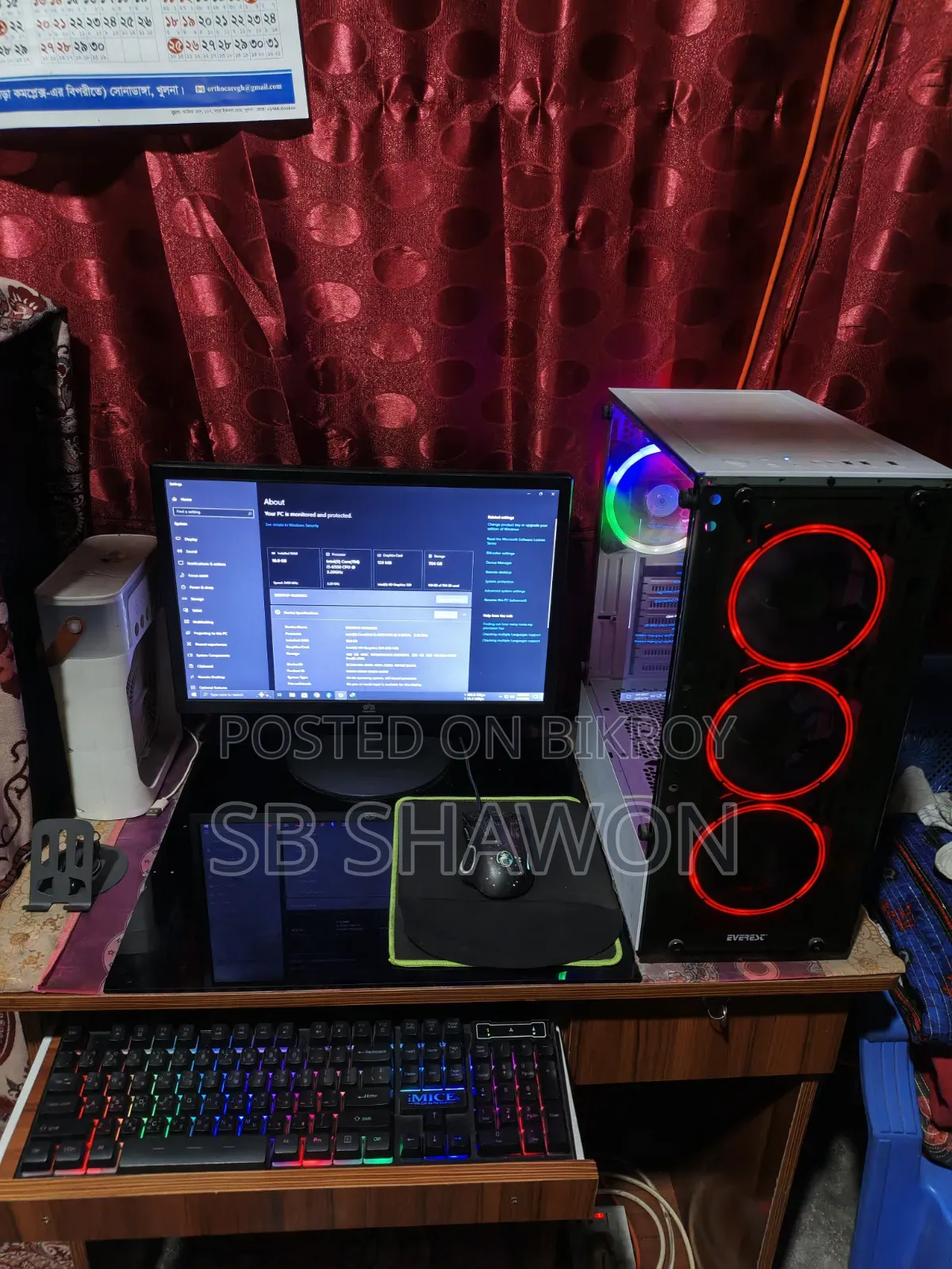 Desktop Computer 16GB Intel Core i5 HDD+SSD 256GB