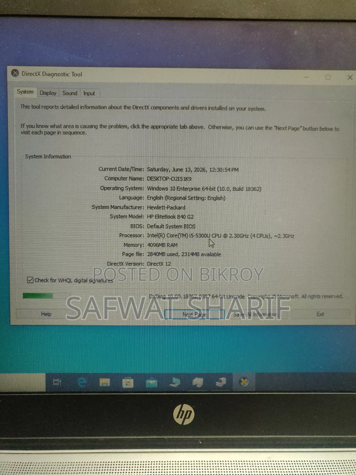 Laptop HP EliteBook 840 G2 4GB Intel Core I5 SSD 256GB