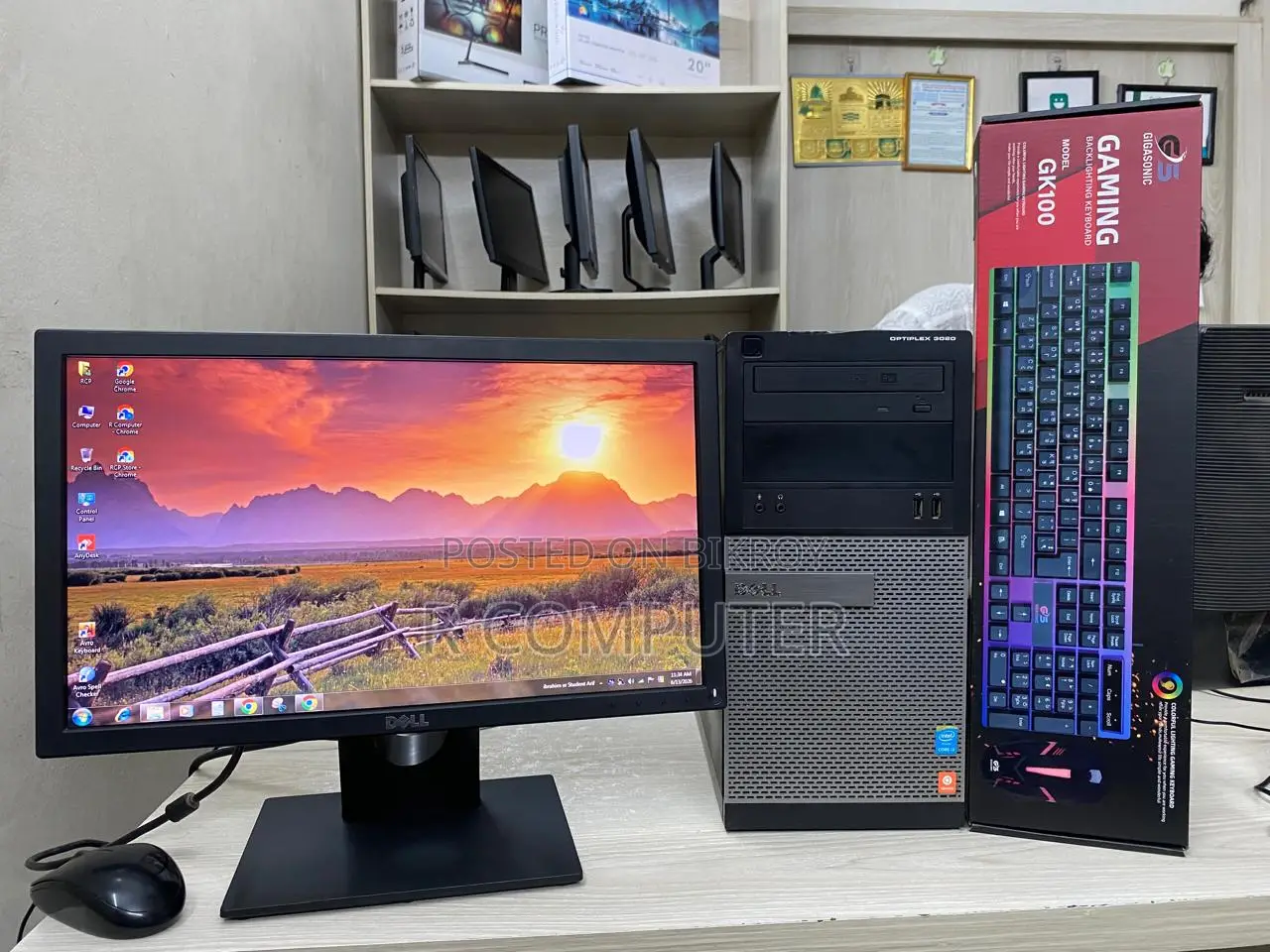 Desktop Computer Dell 4GB Intel Core i3 SSD 128GB