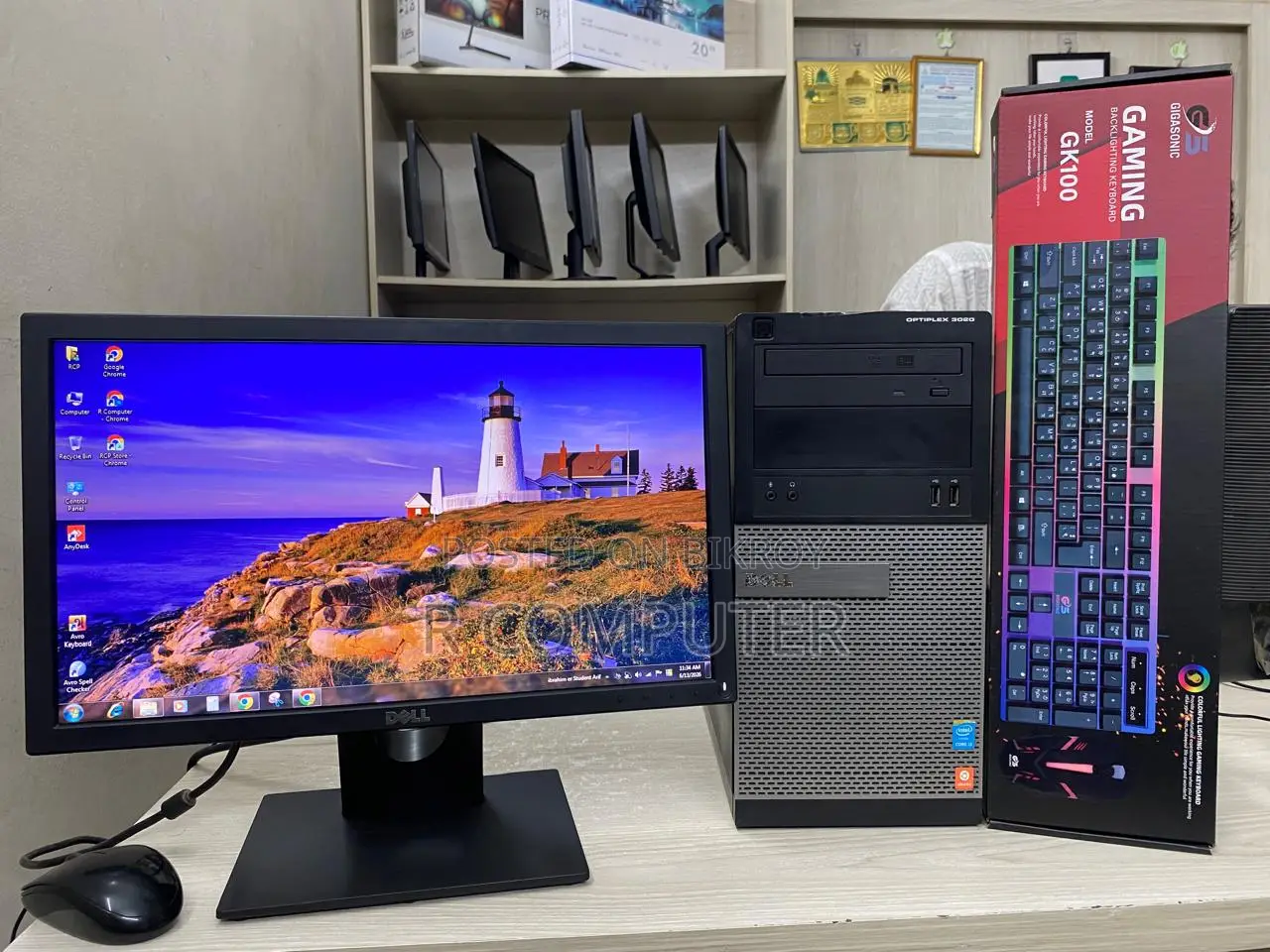 Desktop Computer Dell 4GB Intel Core i3 SSD 128GB