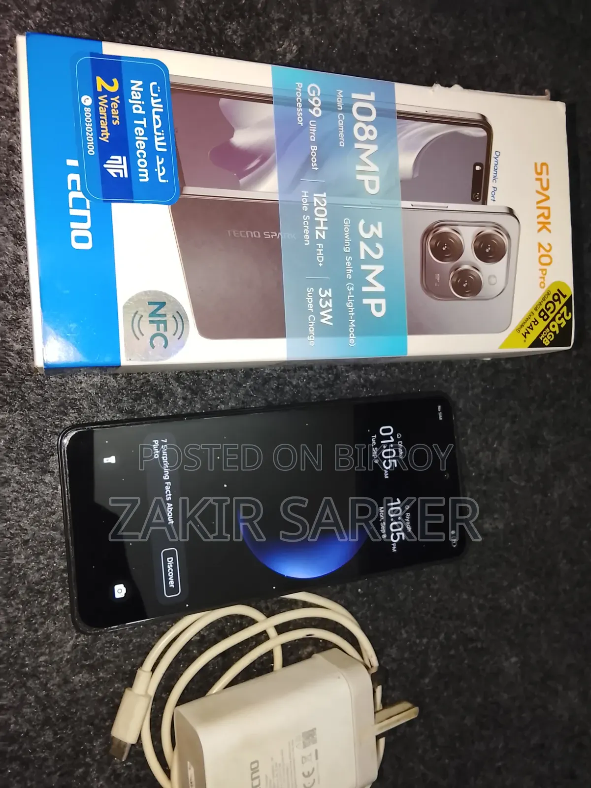Tecno Spark 20 Pro Plus 256 GB Black