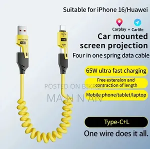 65W PD Spring Cable