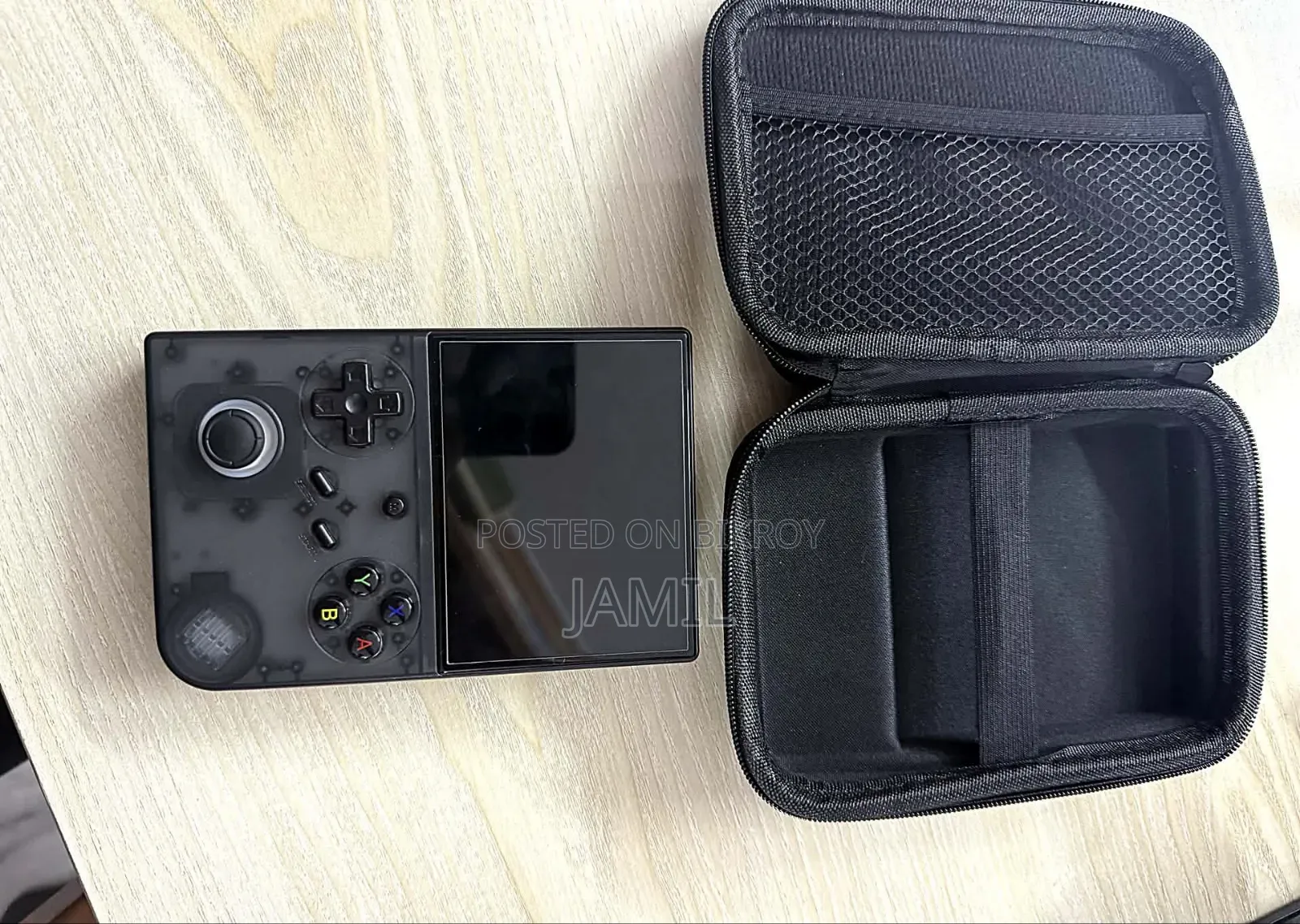 Anbernic Rg40xxv Transparent Black With Bag and Screen Protector
