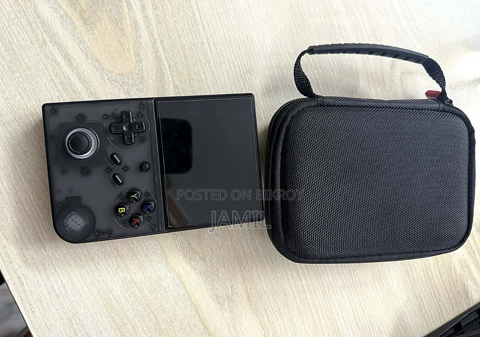 Anbernic Rg40xxv Transparent Black With Bag and Screen Protector