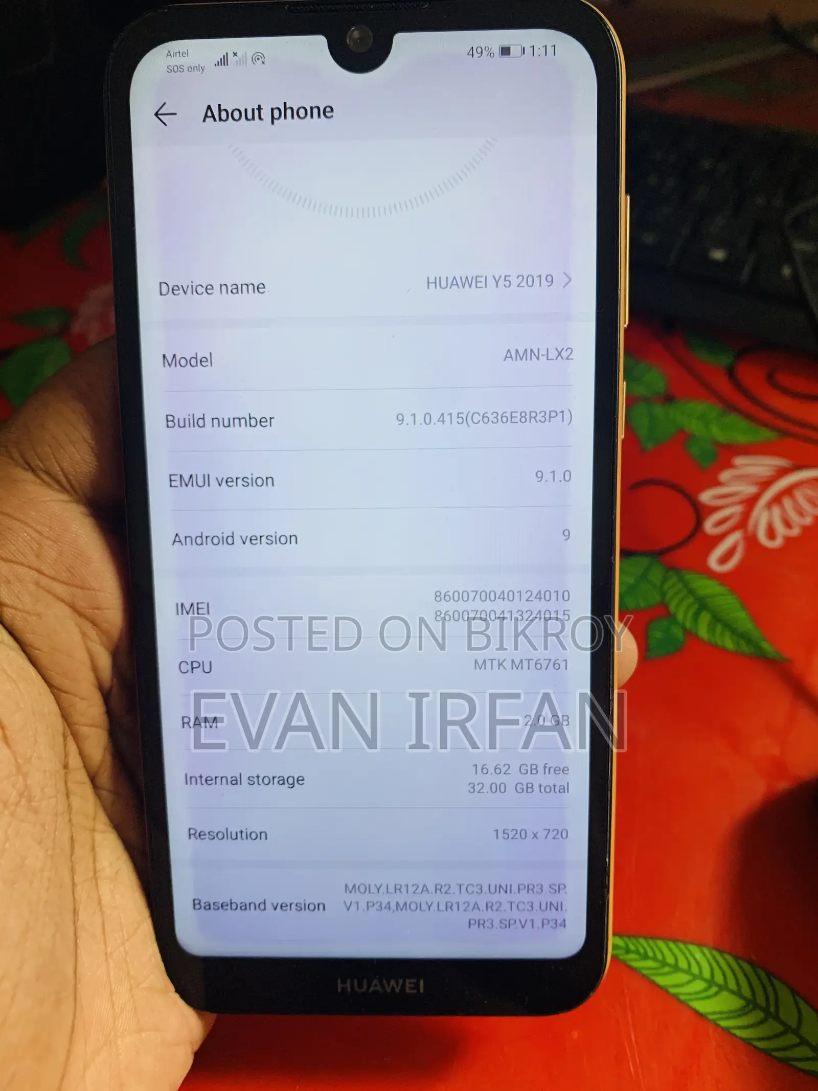Huawei Y5 2019 32 GB Orange