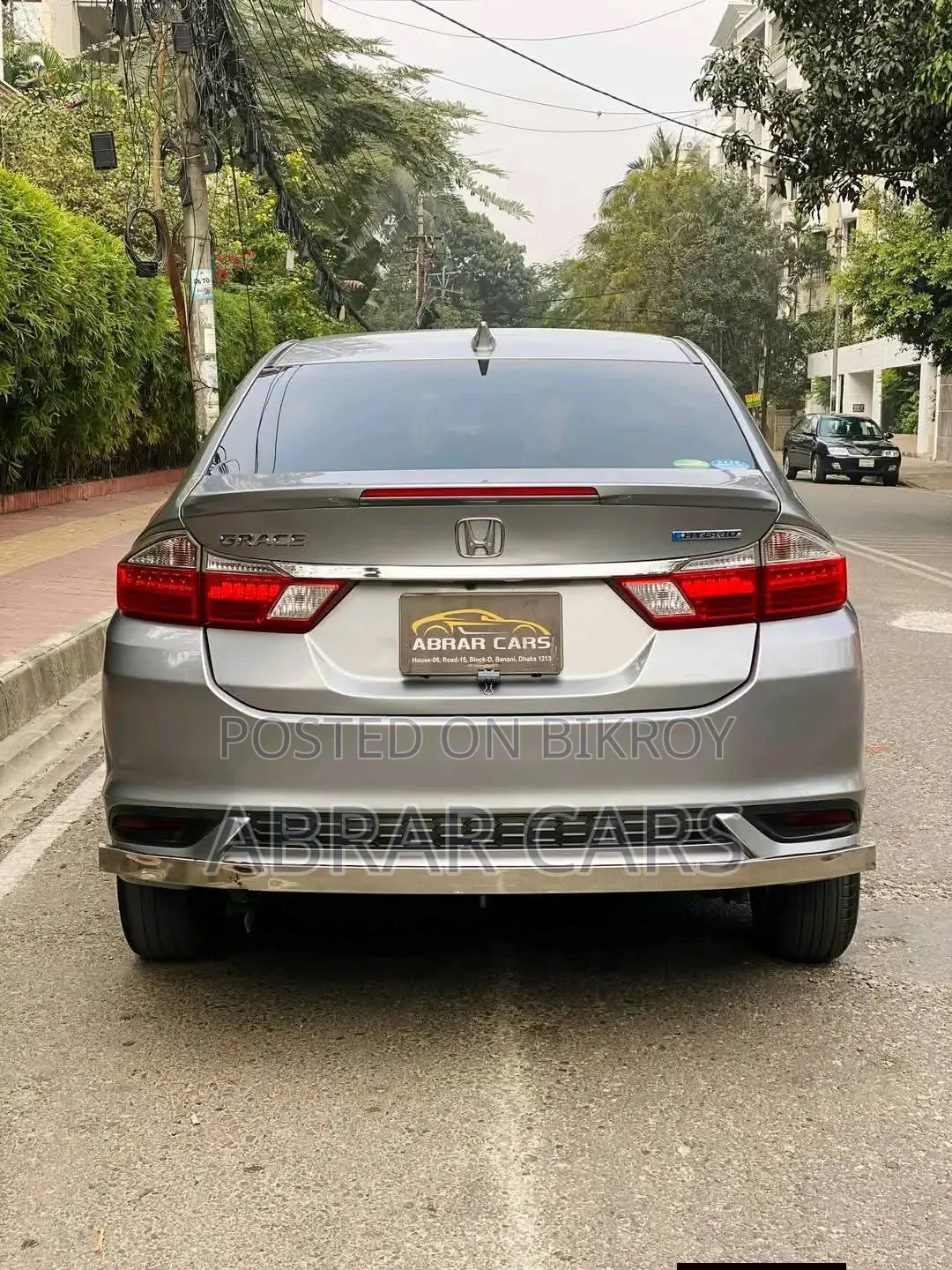 Honda Grace 1.5 Hybrid Front Wheel Drive 2017 Gray