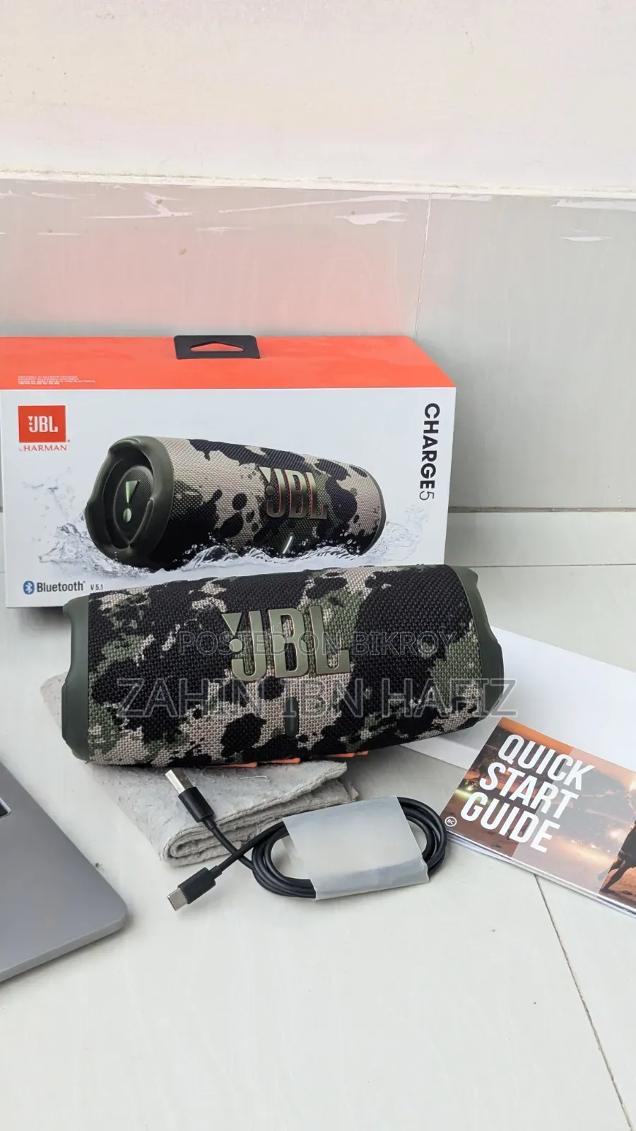 JBL Charge 5 Portable Bluetooth Speaker For Sale