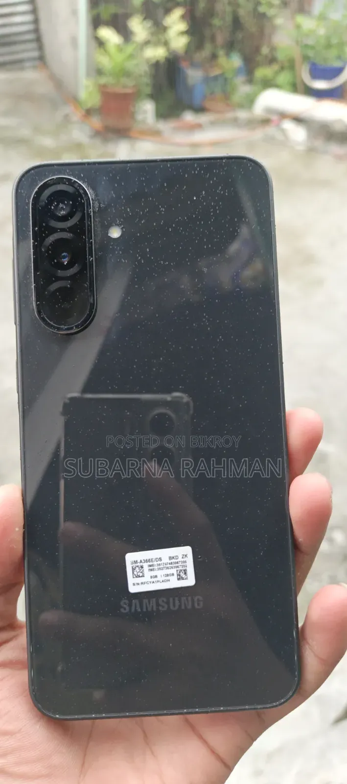 নতুন Samsung Galaxy A36 ১২৮ জিবি কালো