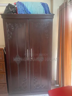 One wardrobe for sale and one bed for sale