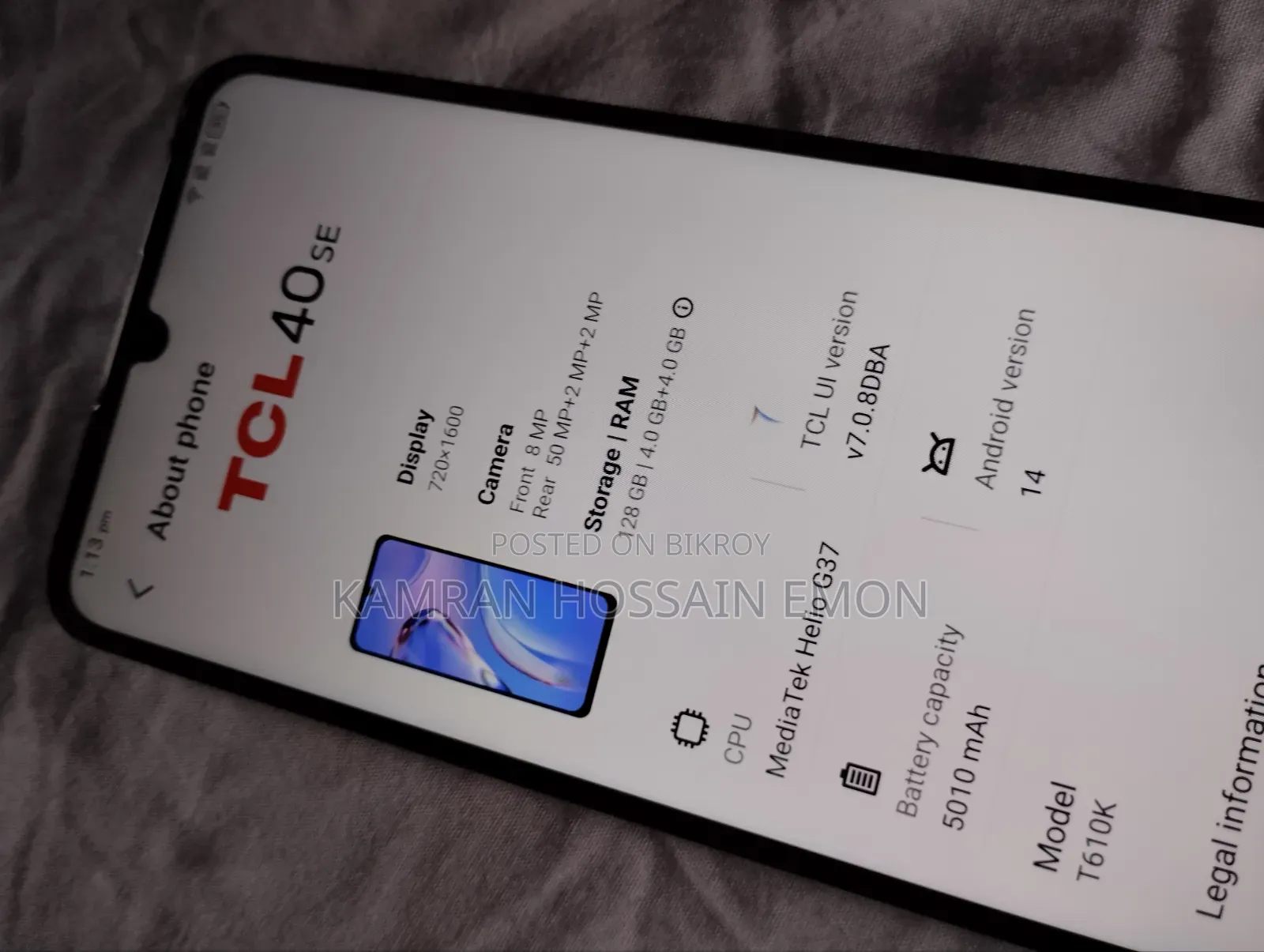 TCL 40 SE 128 GB