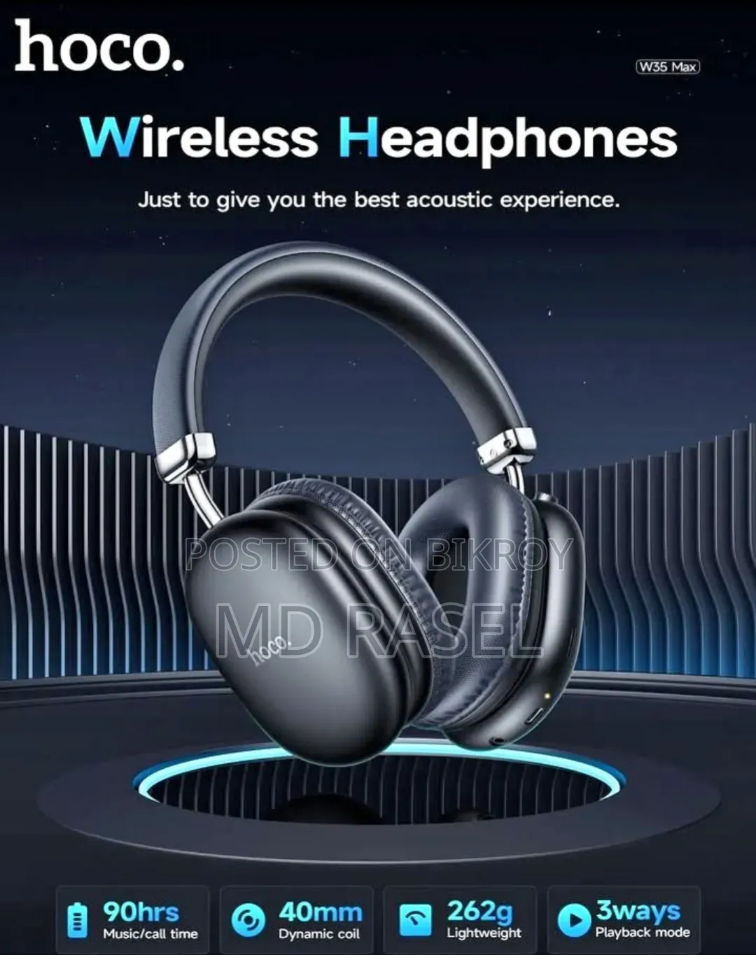 Hoco W35 Max Wireless Headphone