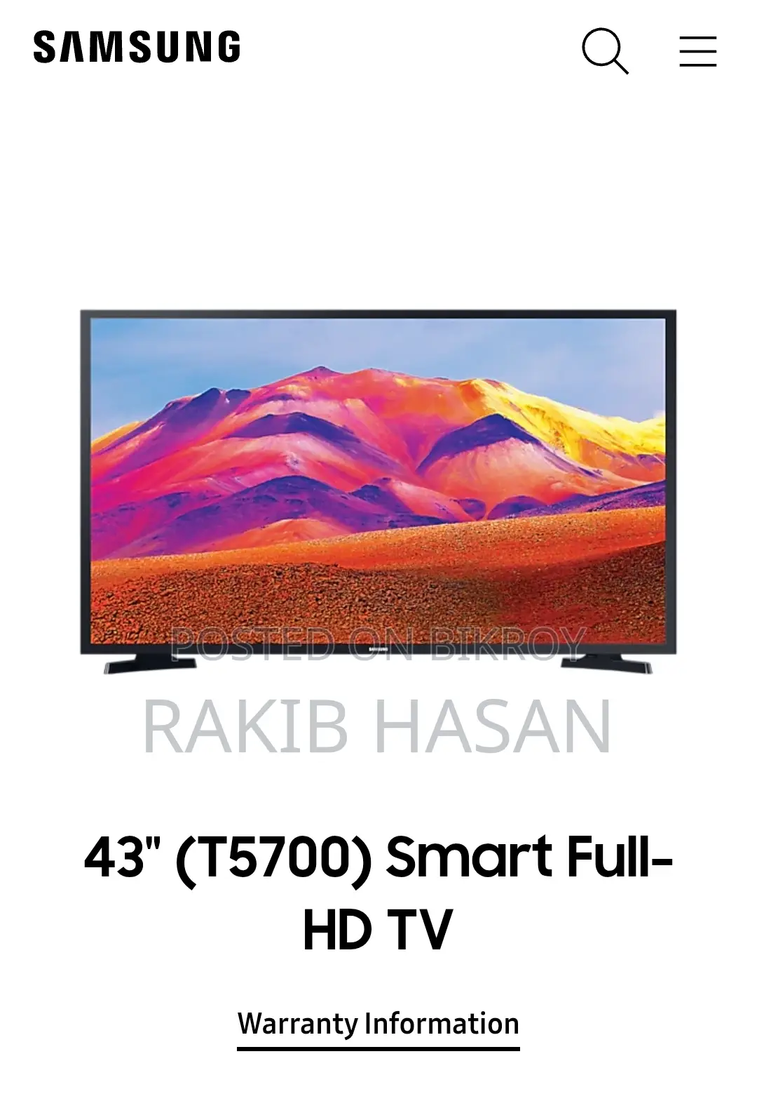 Samsung Full Hd Tv