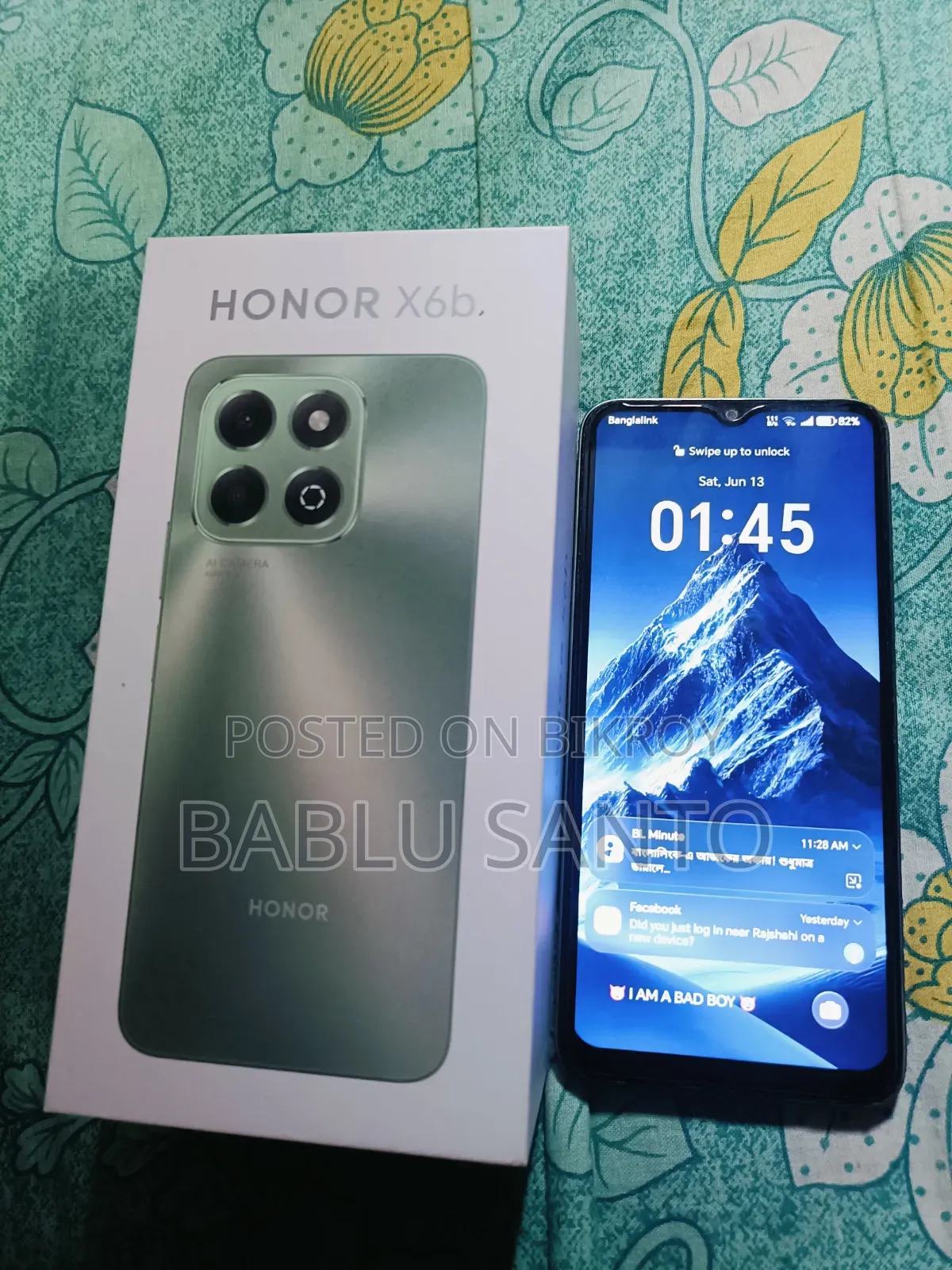 অনার এক্স৬বি ১২৮ জিবি গ্রিন