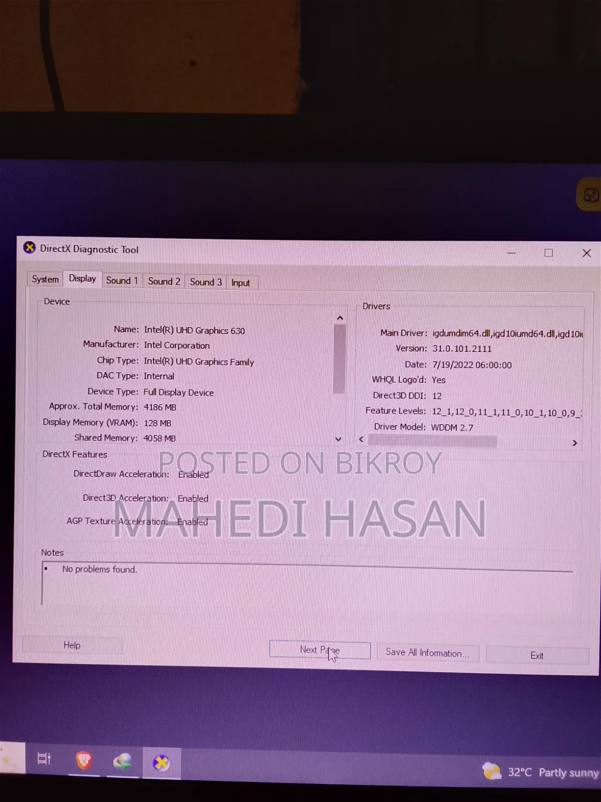 Desktop Computer 8GB Intel Core I5 HDD+SSD 1T