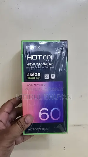 New Infinix Hot 60i 256 GB Black