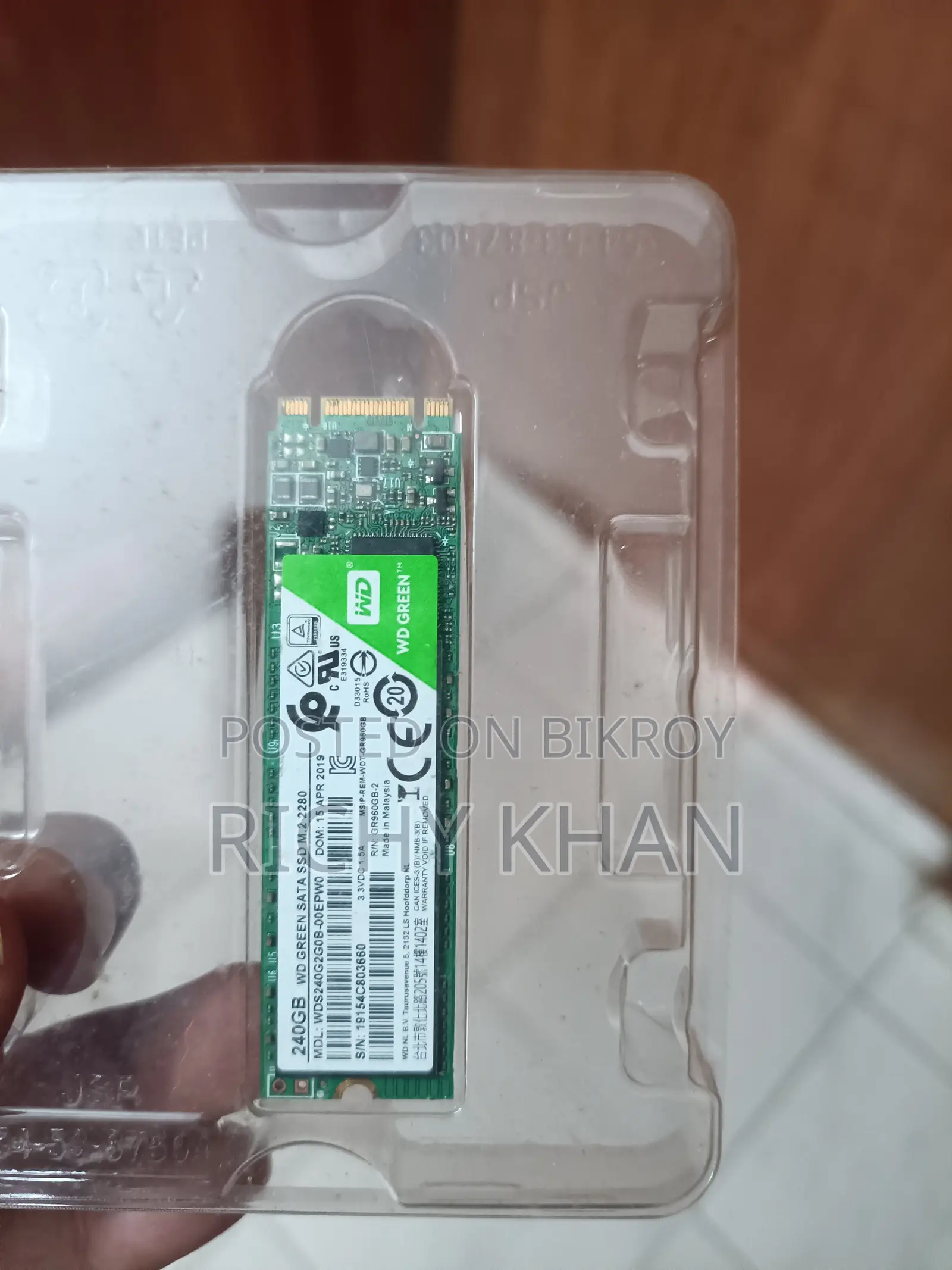 Wd Green M2 240gb SSD