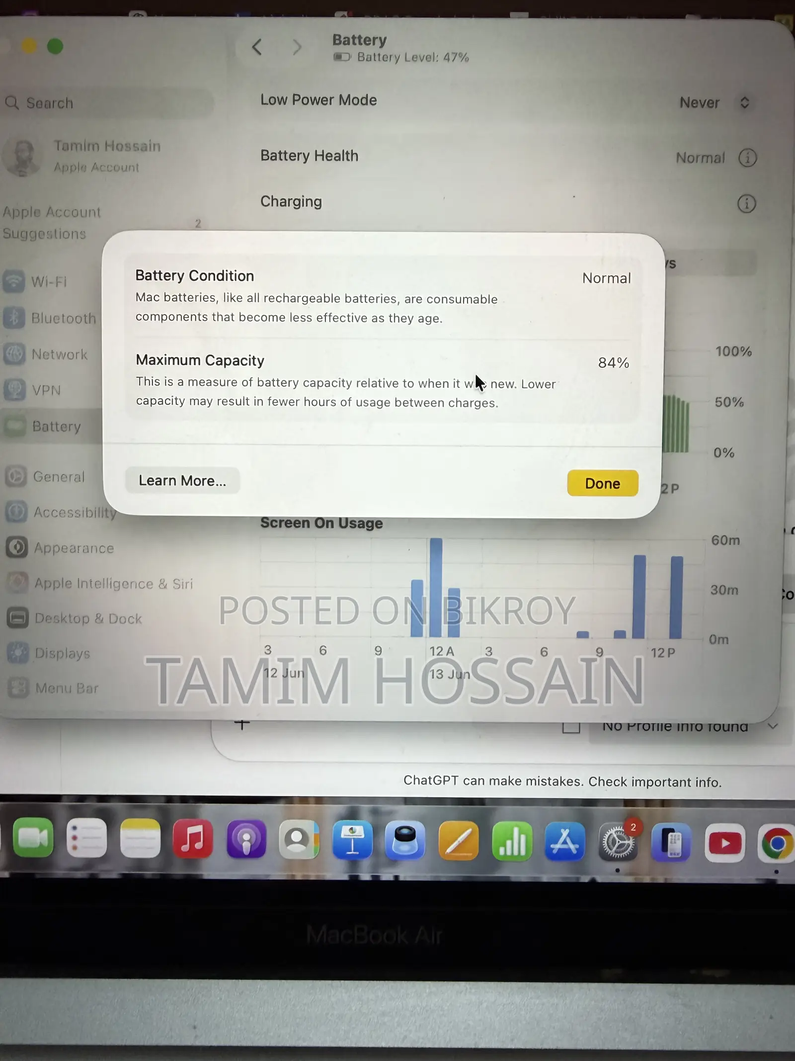 Laptop Apple MacBook Air 2020 M1 8GB Apple M1 SSD 256GB