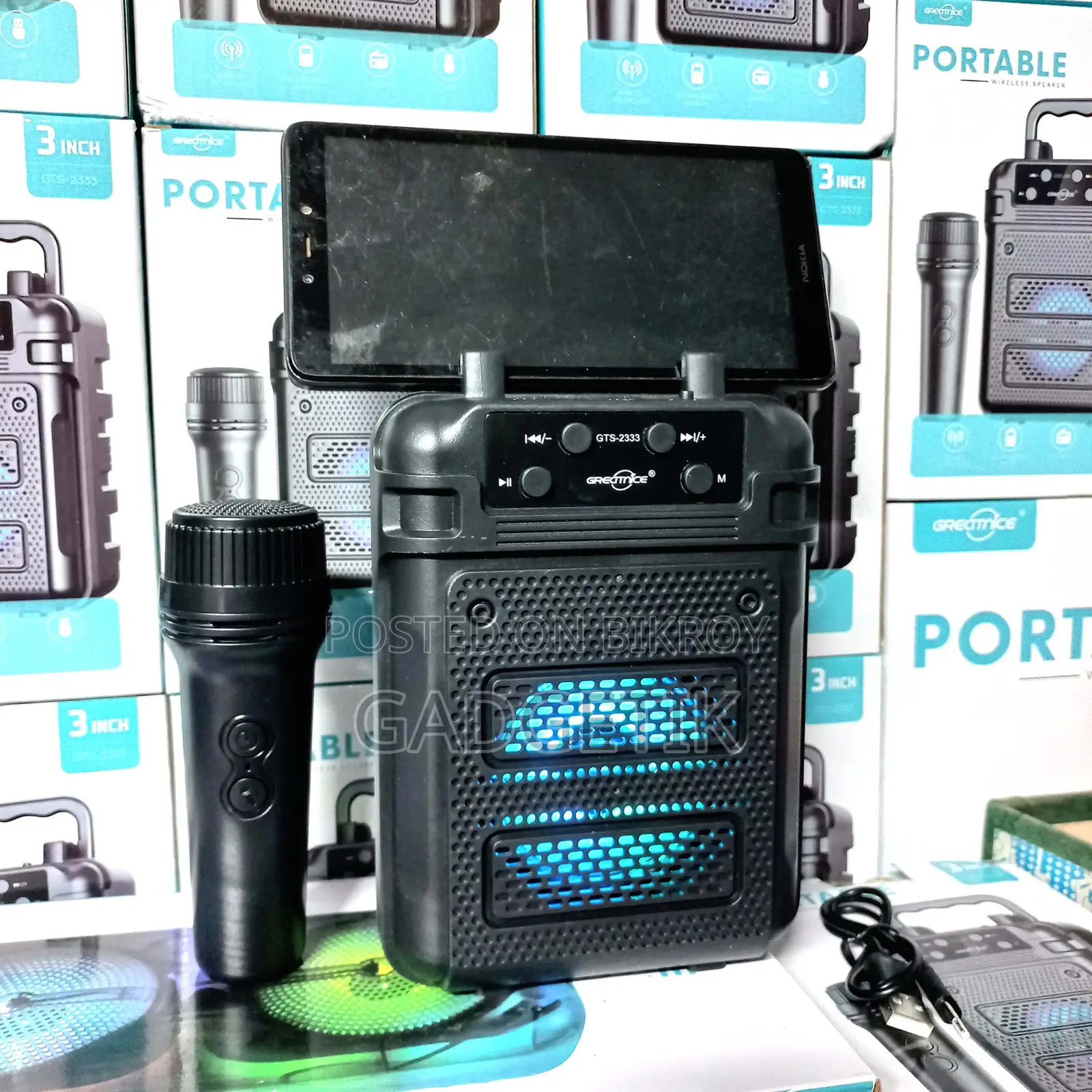 Karaoke Speaker Gts 2333 with Microphone