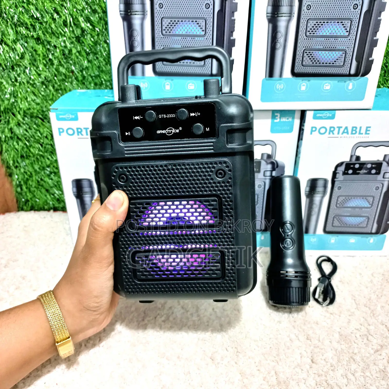 Karaoke Speaker Gts 2333 with Microphone