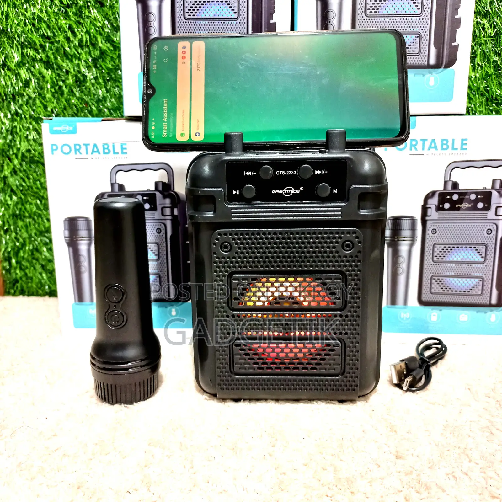 Karaoke Speaker Gts 2333 with Microphone