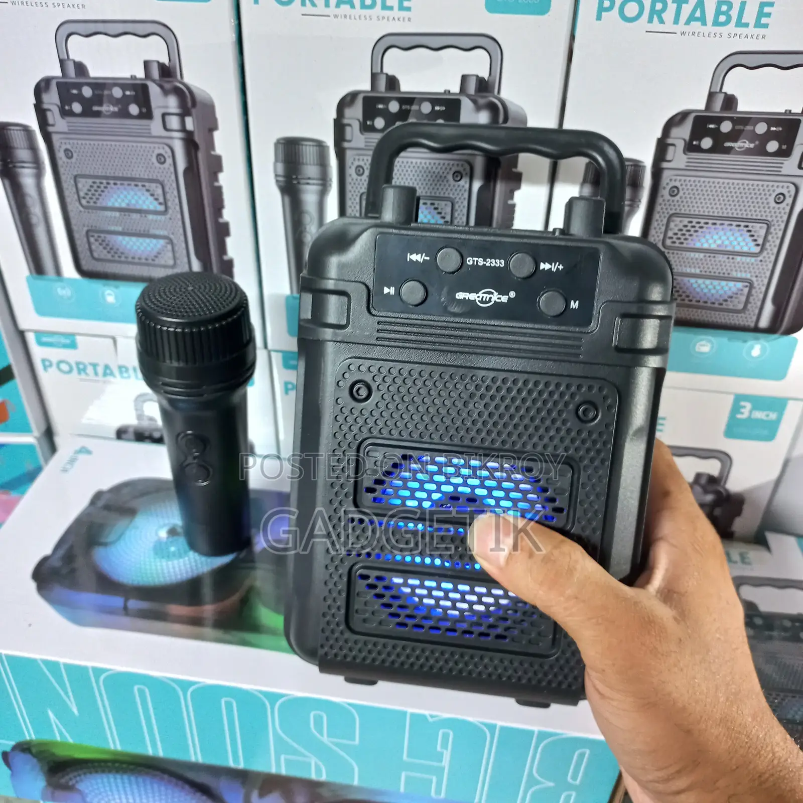 Karaoke Speaker Gts 2333 with Microphone