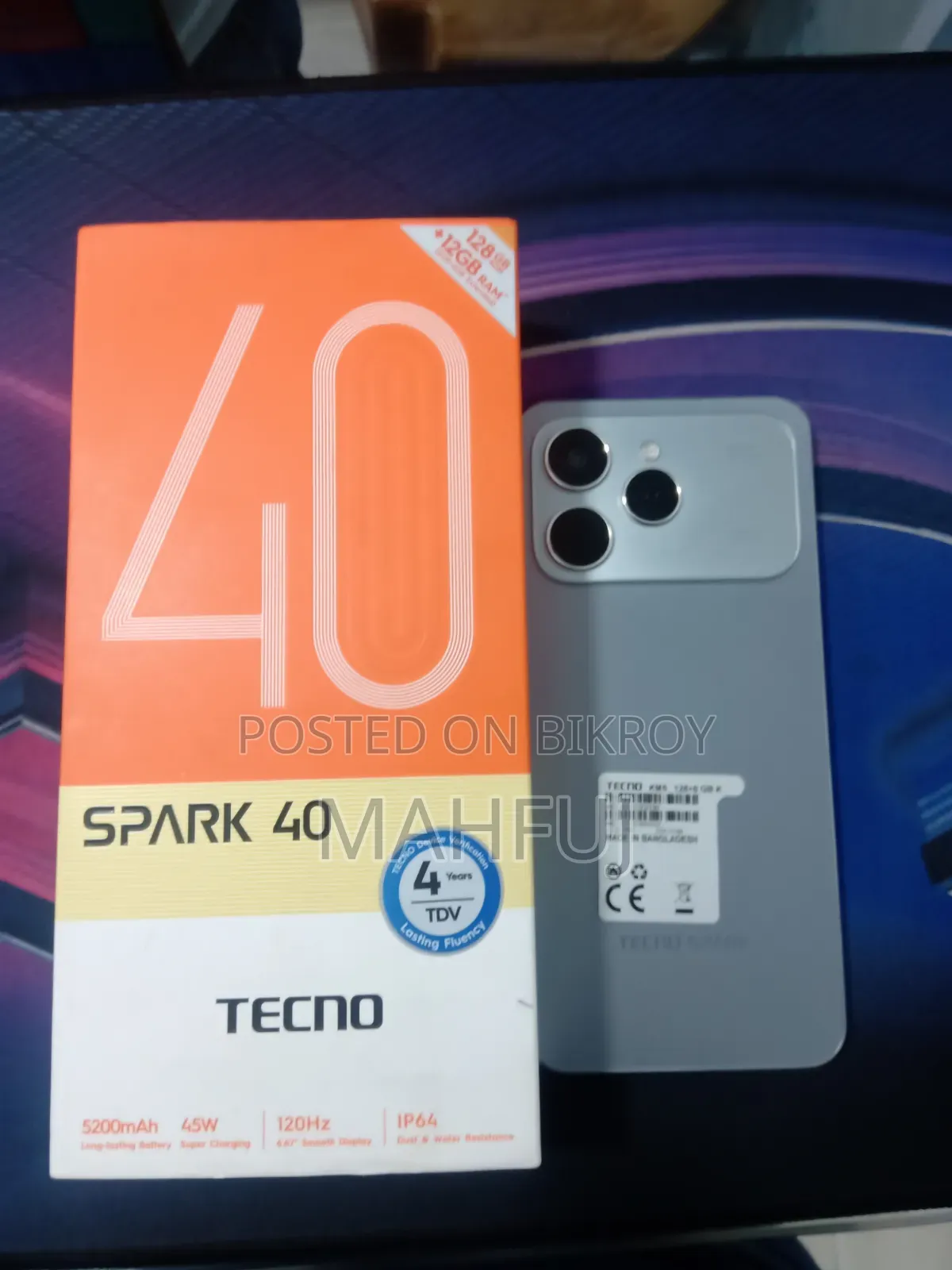 Tecno Spark 40 128 GB Gray