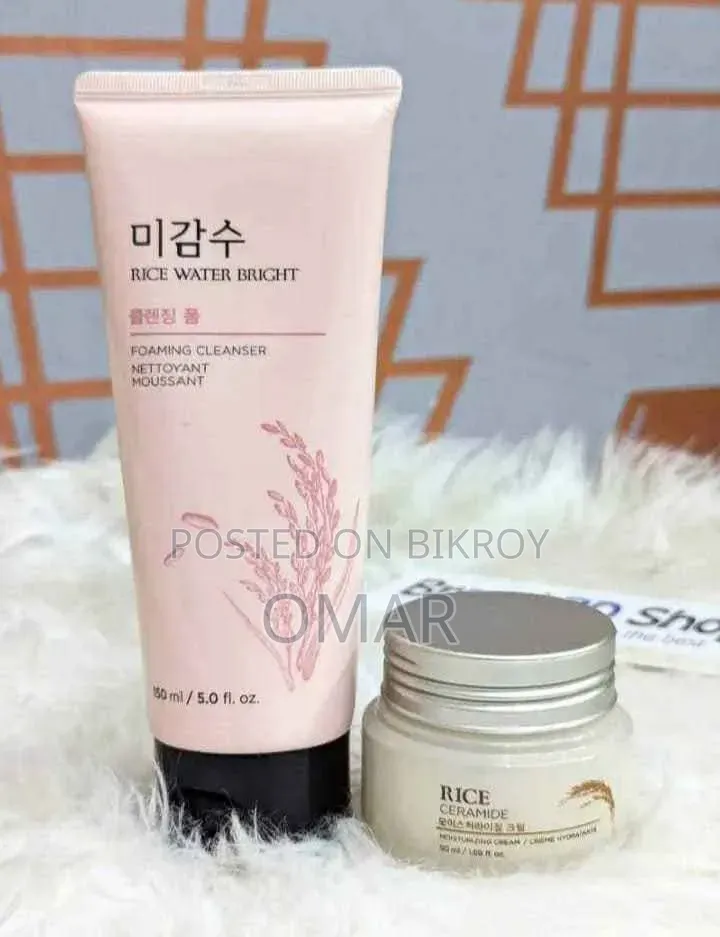 Rice Water Cleanser and Rice Water Moisturiser