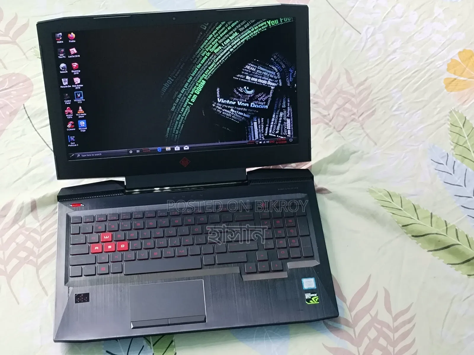ল্যাপটপ HP Omen 15-Ce0xx 8GB Intel Core I7 HDD+SSD 256GB