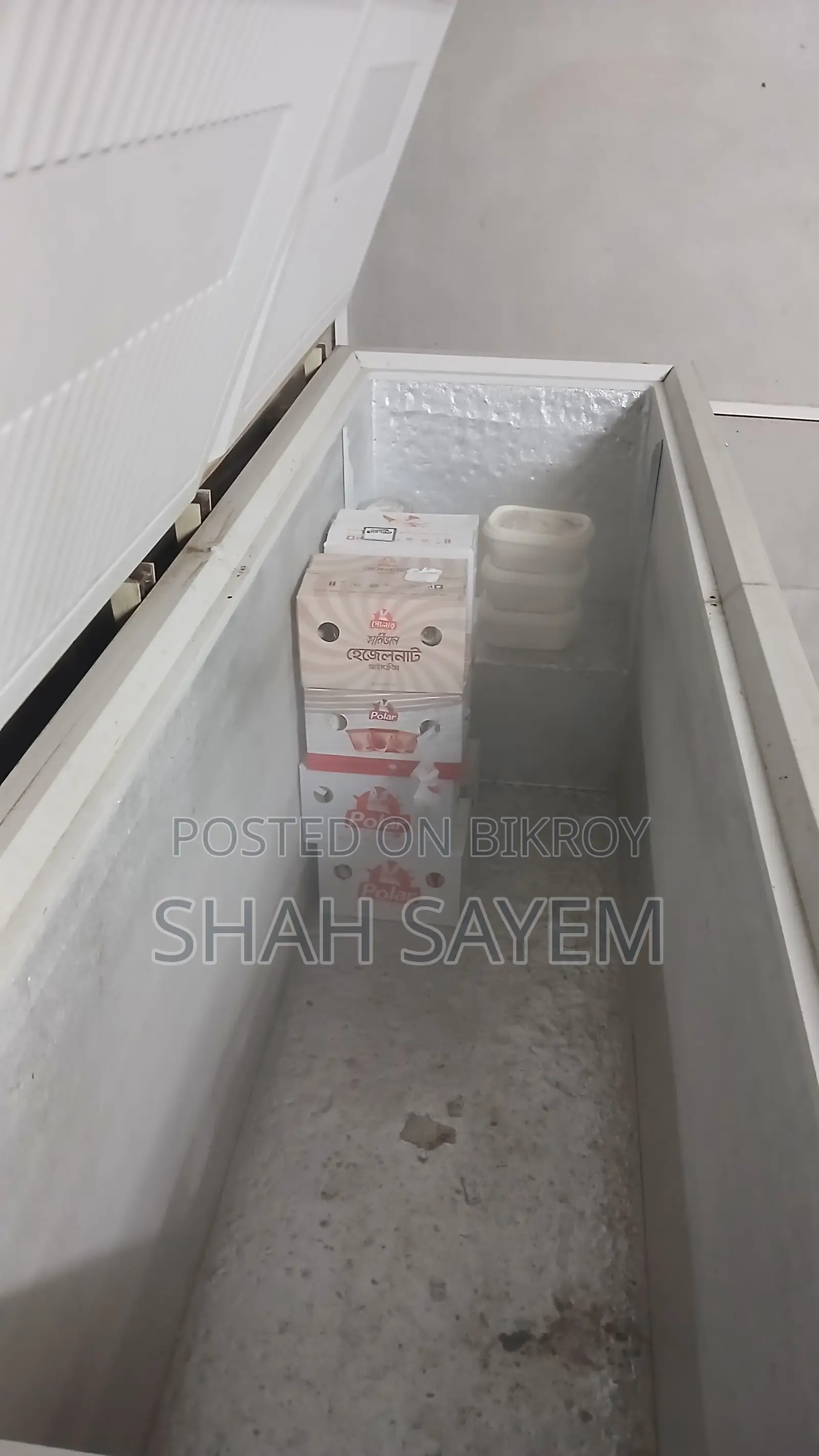 আইসক্রিম স্টোরেজ এর জন্য চেস্ট রেফ্রিজারেটর