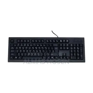 A4tech KRS-82 Black Wired Multimedia (Fn Hotkeys) Keyboard With Bangla