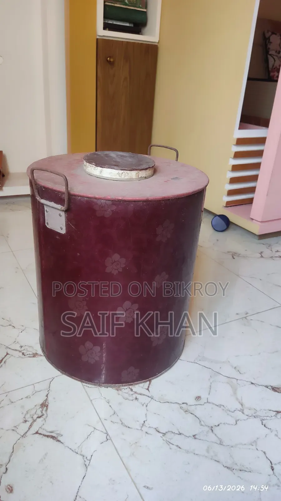 Attractive Tin Rice Drum/Storage Drum for Sale