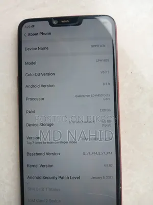 Oppo A3s 16 GB Red