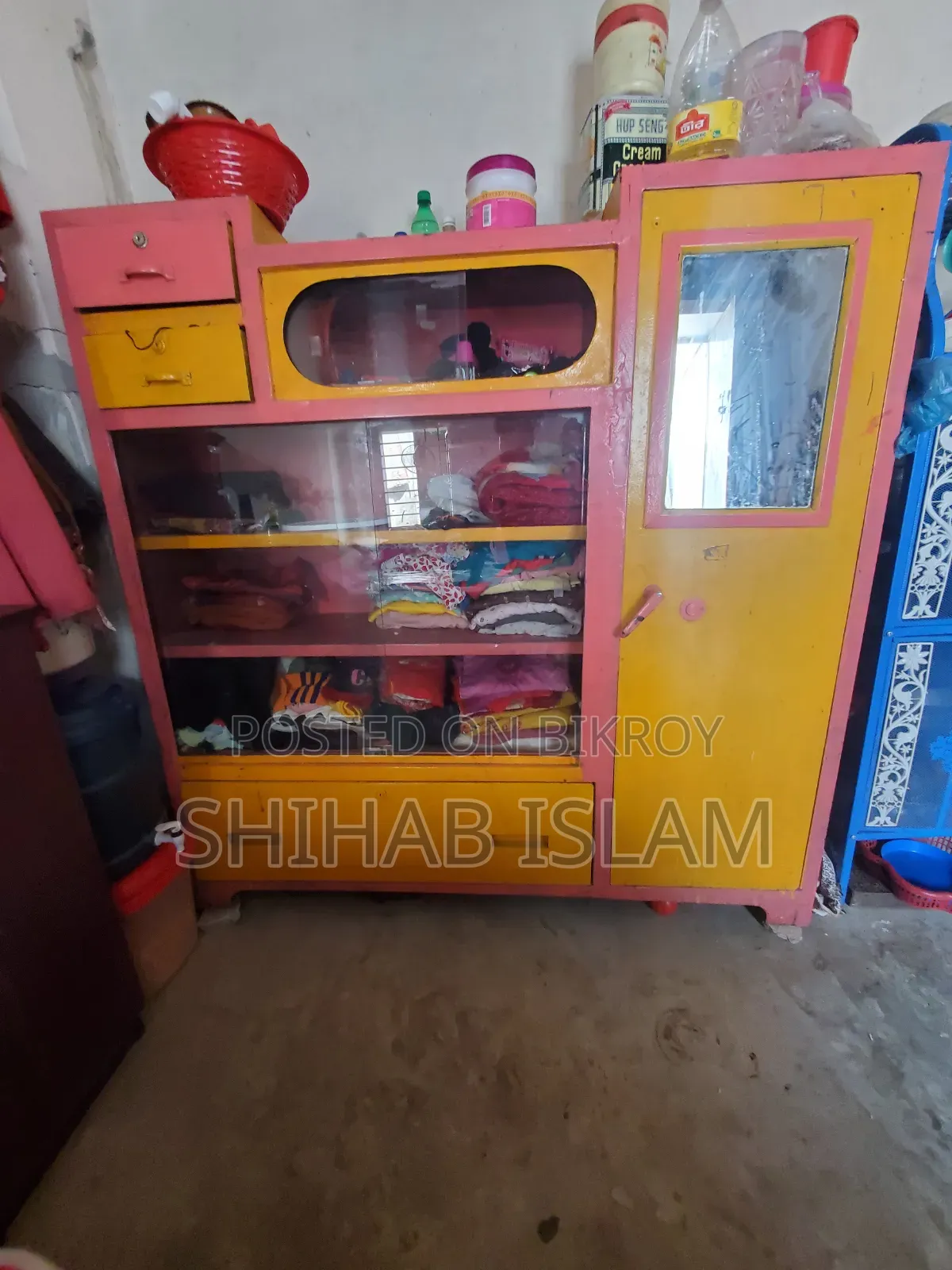 Used Multipurpose Almirah and Showcase in Excellent Condition for Sale