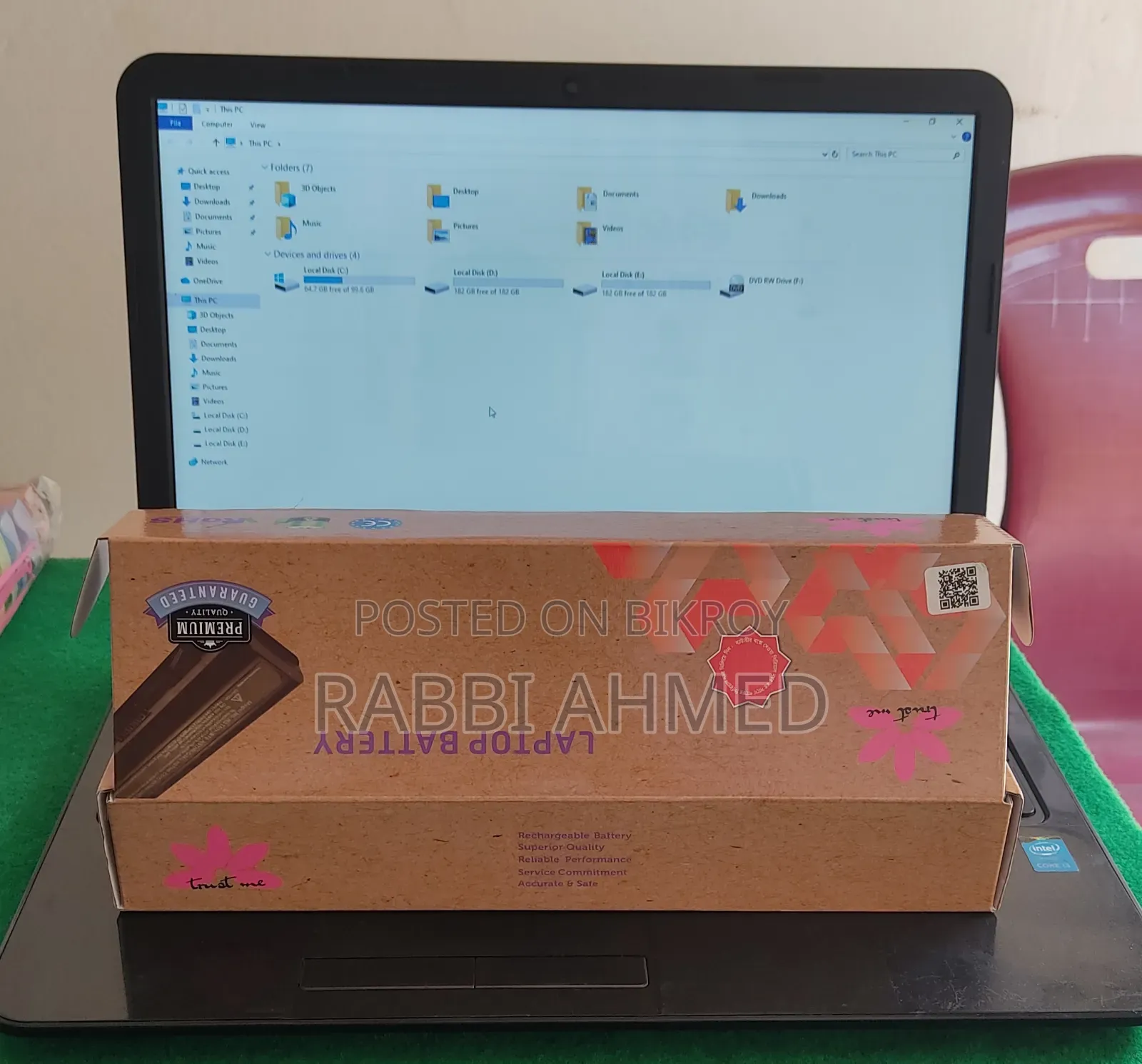 Laptop HP 8GB Intel Core i3 HDD 500GB