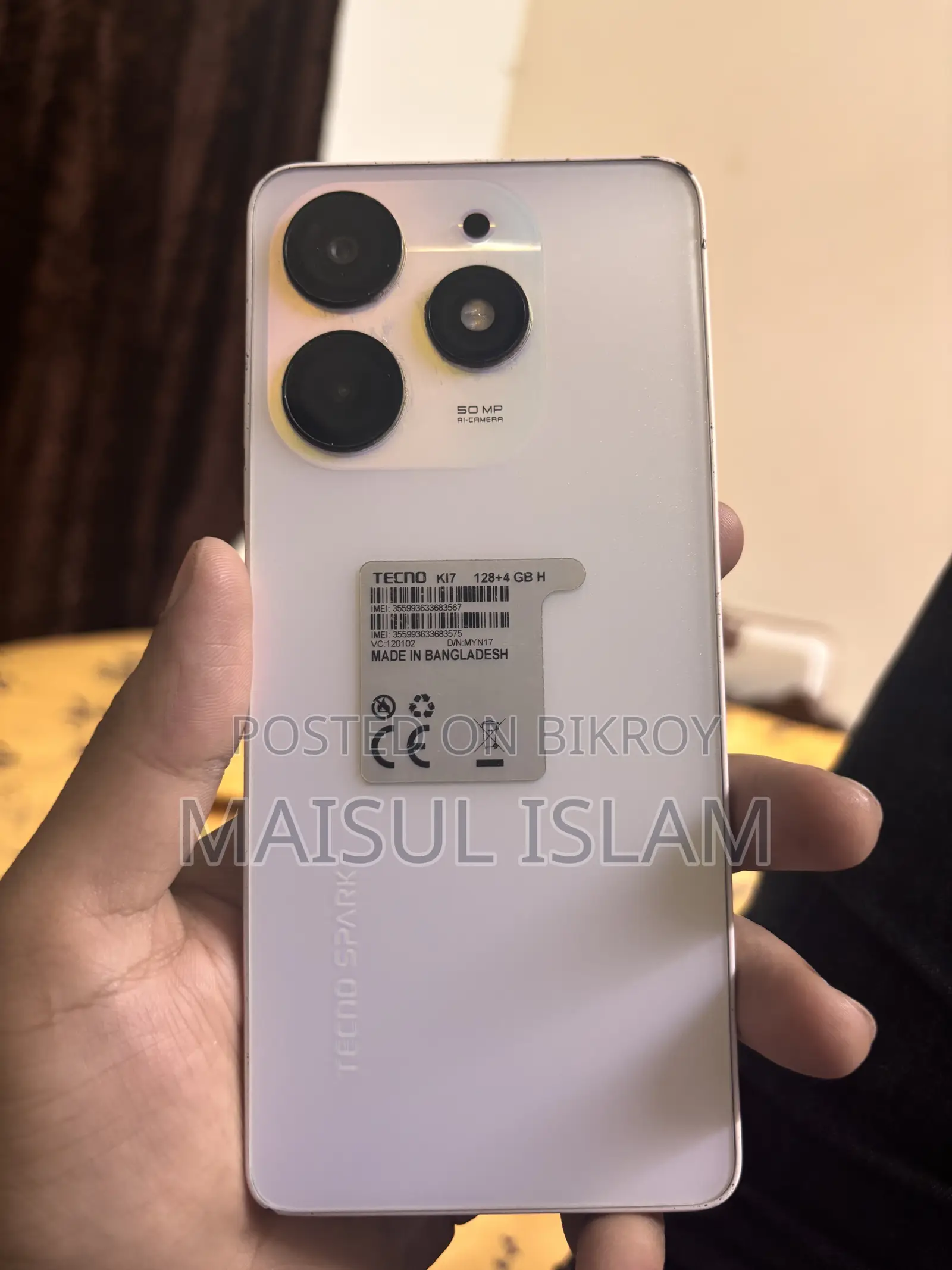 Tecno Spark 10C 128 GB White