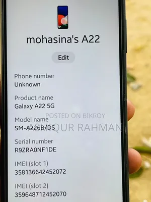 Samsung Galaxy A22 5G 128 GB Black