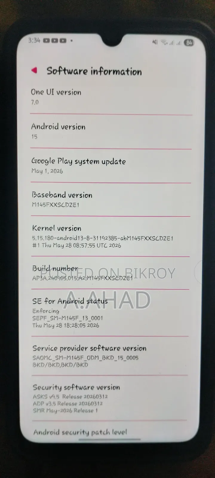 Samsung Galaxy M14 64 GB Black