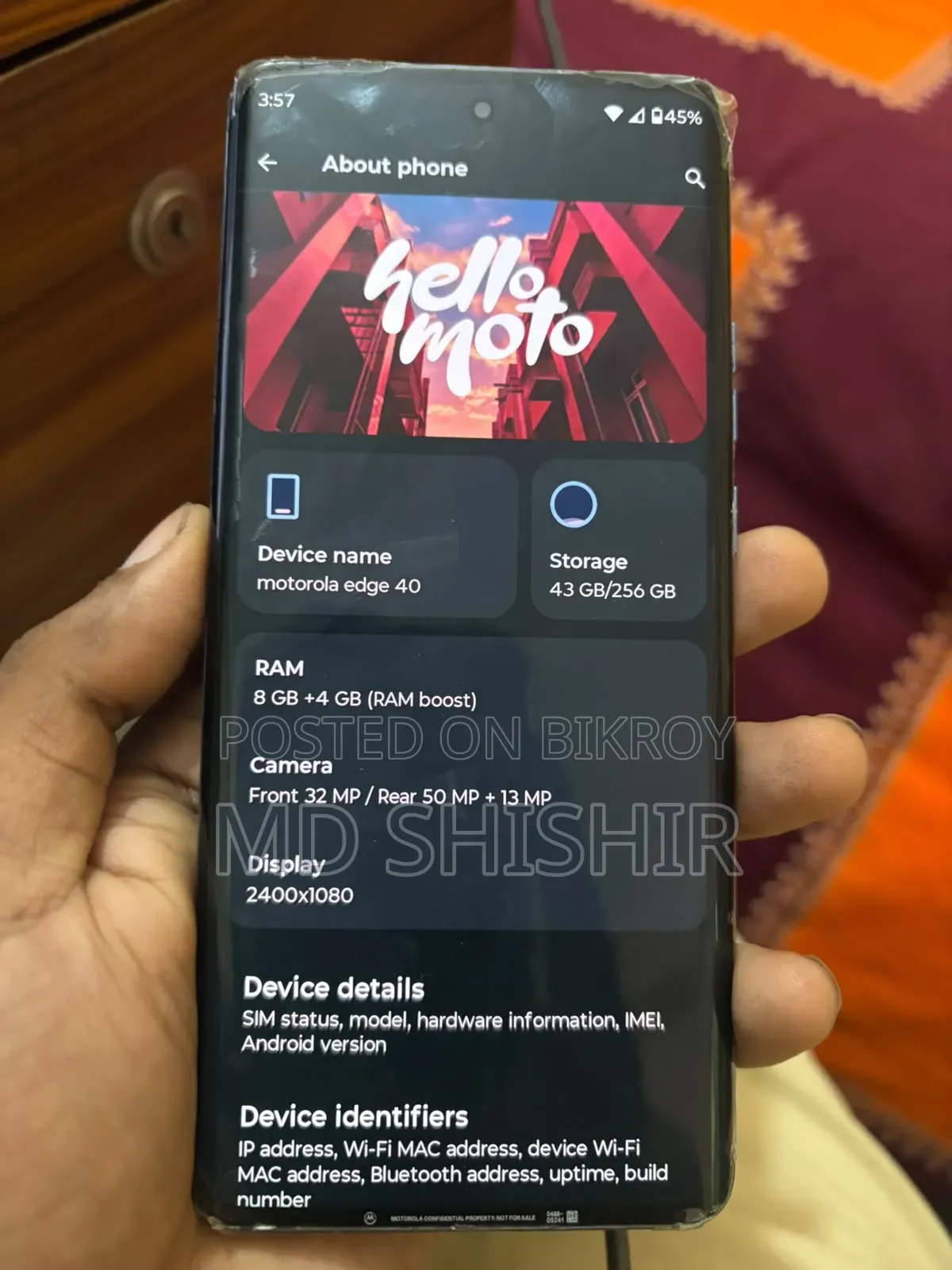 Motorola Edge 40 Neo 256 GB Blue