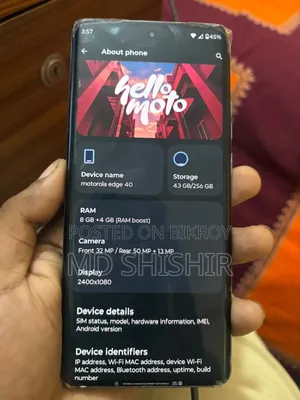 Motorola Edge 40 Neo 256 GB Blue