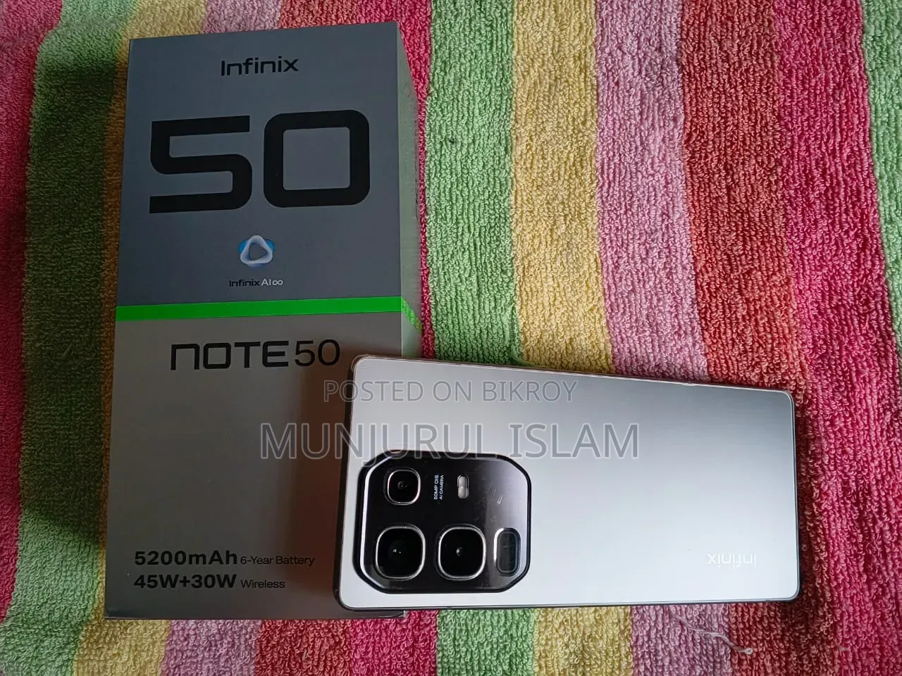 Infinix Note 50 4G 256 GB Gray
