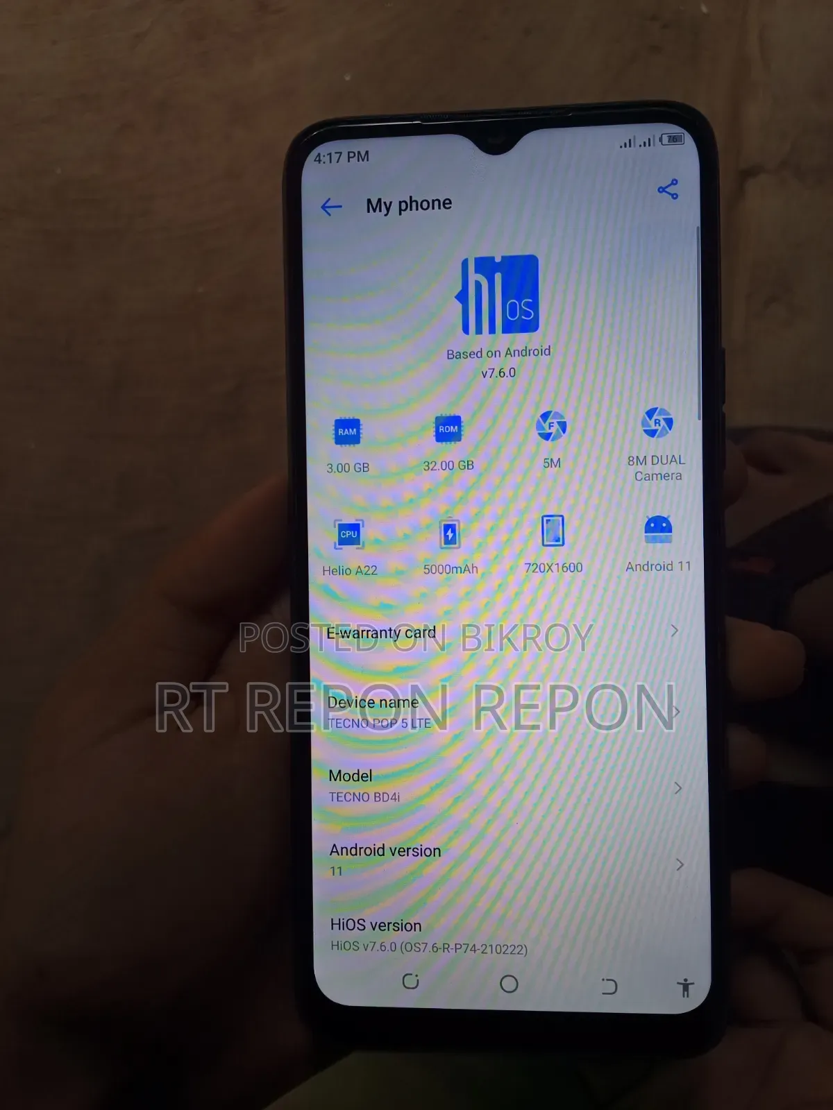 Tecno Pop 5 32 GB Blue
