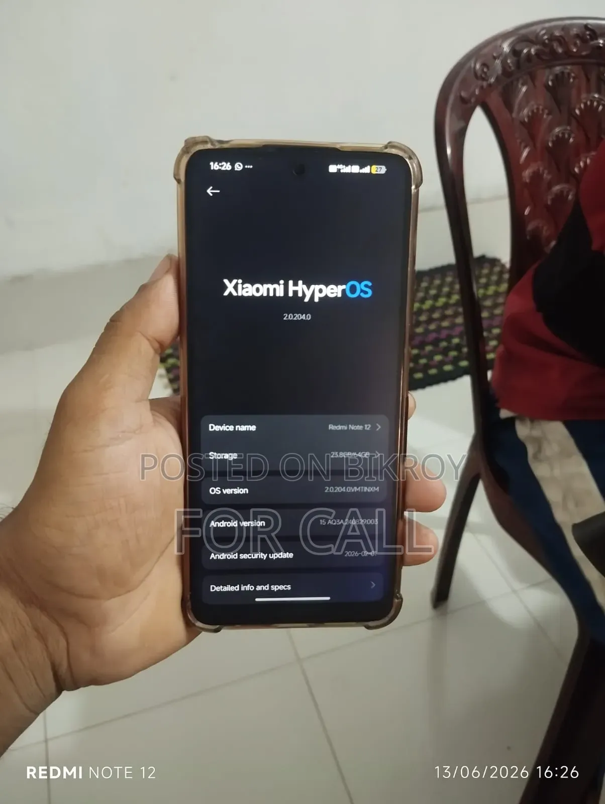 Xiaomi Redmi Note 12 128 GB Black
