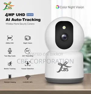 CBS Sh038 4mp Full Color Wifi Ip Camera With Night Vision