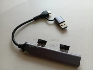 2-in-1 Type-C/USB to 4-Port USB Hub