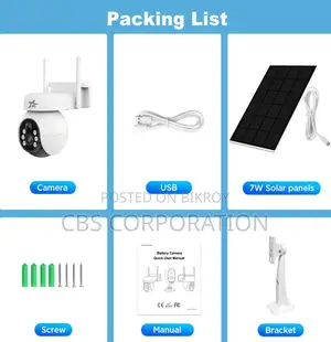 CBS Solar 4G Waterproof Outdoor Security Camera Long Battery Life