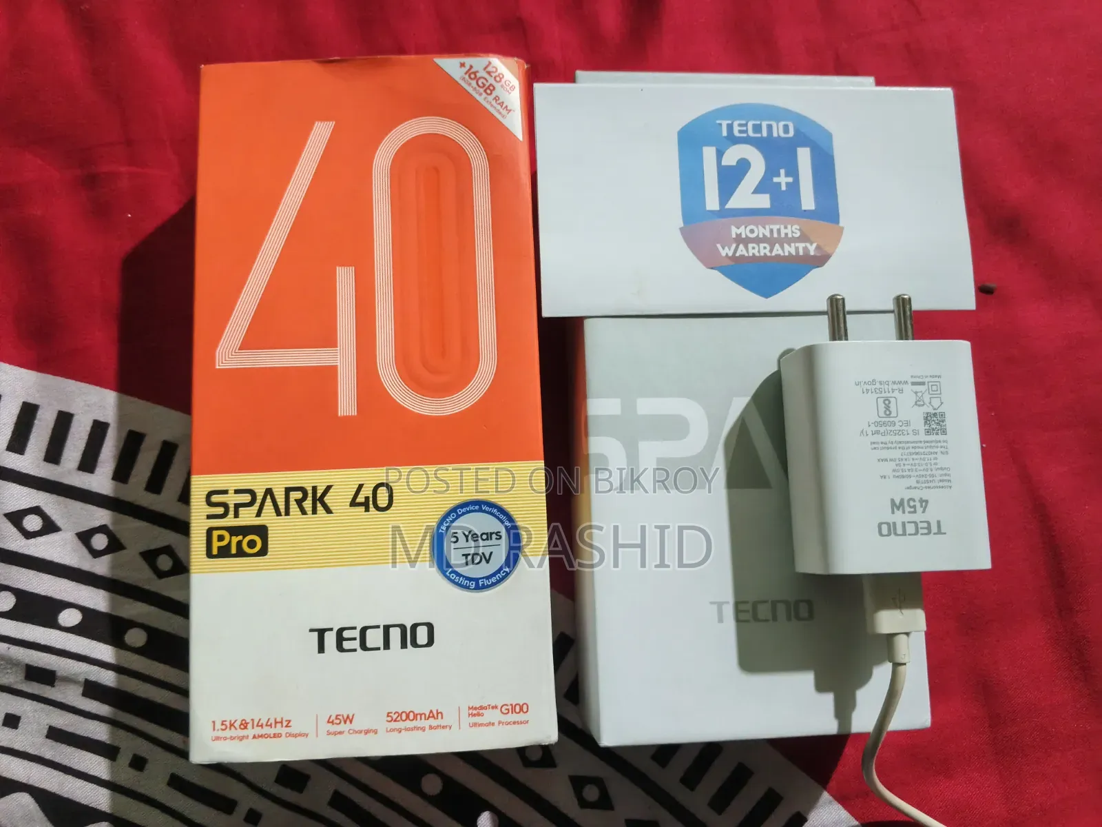 Tecno Spark 40 Pro 128 GB Black