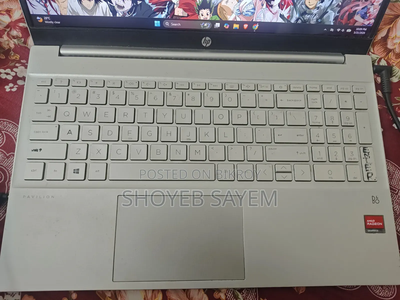 Laptop HP Pavilion 15t 8GB AMD Ryzen 7 SSD 512GB