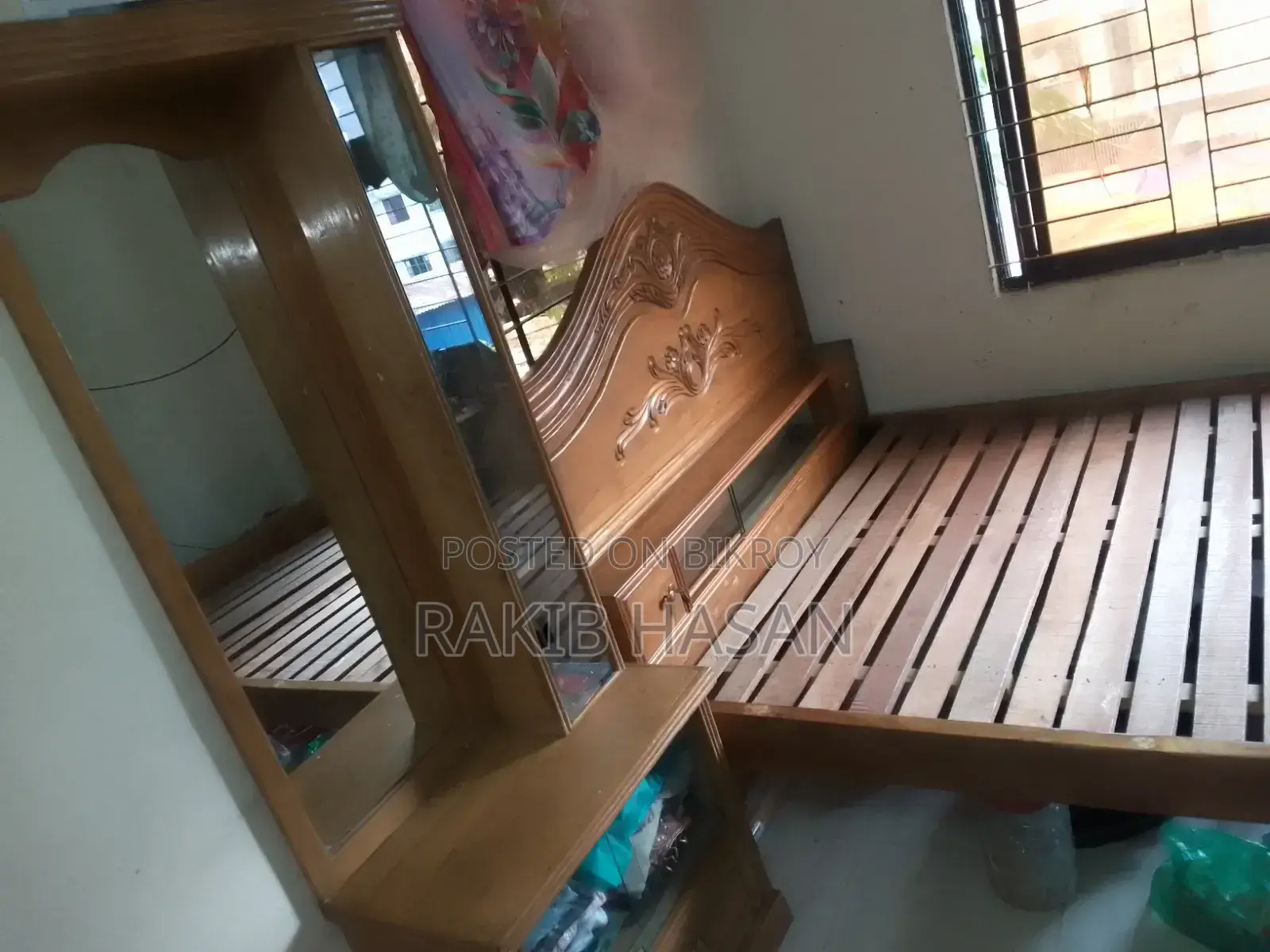 Chittagong Teak Wood Bed